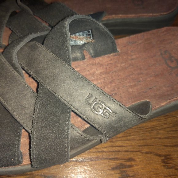 Men's Slide Sandals Black Size 11 UGG - Picture 4 of 7